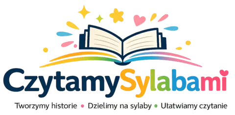 Kolorowe sylaby w przykładowym tekście czytanki